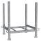 Pallet for crowd barriers | Dimensions: 900 x 775 x 825 mm